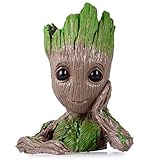 Groot Action Figures Fashion Guardians of The Galaxy Flowerpot Baby Cute Model Toy Pen Pot Best Christmas Gifts For Kids (Thinking tree)