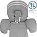 DorDor and GorGor Reversible Infant Head Support, Organic Cotton+ Mittens Pack Gray