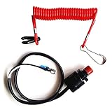 YoHa Boat Motor Kill Stop Switch Assy,Safety Tether