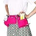 YITOOK Kids Tool Belt Adjustable Children's Carpentry Tool Candy Pouch Heavy Duty Child's Construction Tool Apron for Costumes Dress Up Role Play(Pink)