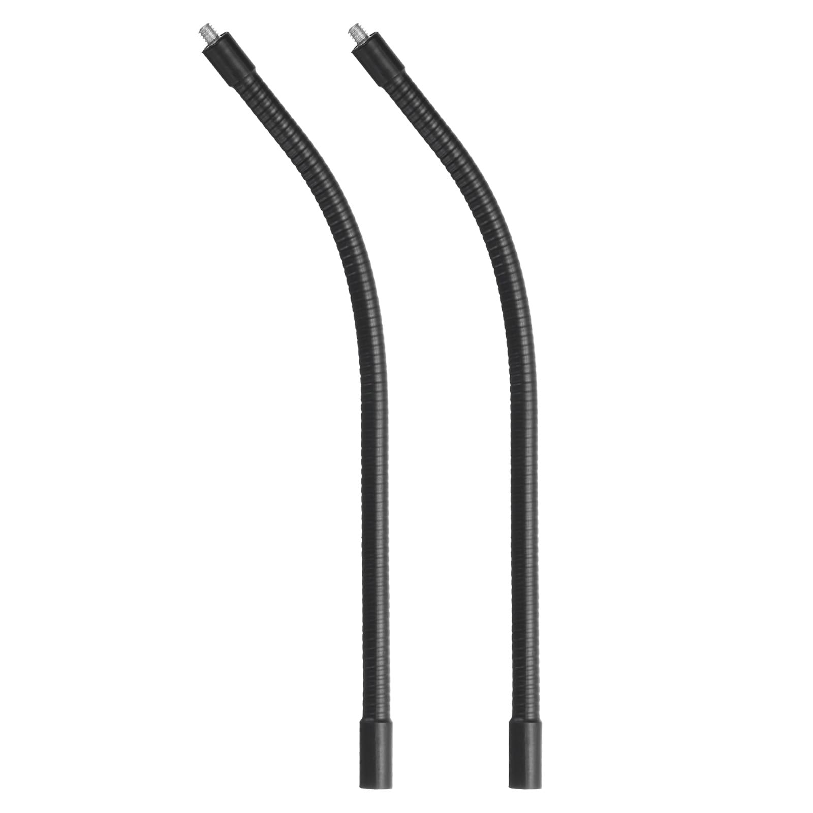 Photo 1 of PATIKIL 12" Gooseneck, 2 Pcs 1/4"-20 Female to Male Thread Metal Universal Hose Flexible Arm Gooseneck Tube Extension Holder for Action Camera, Phone, Microphone, Black
