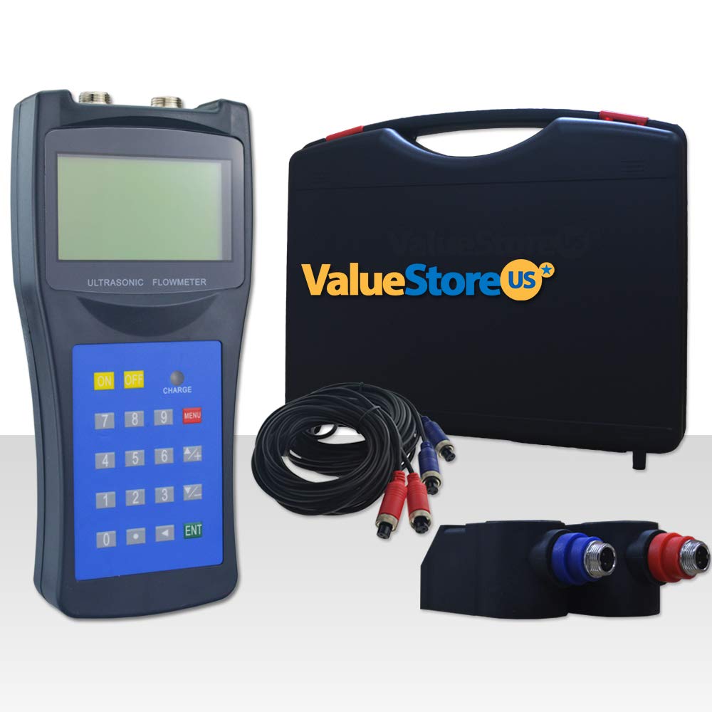 Portable Digital Ultrasonic Flow Meter USF100 with M Transducers for Pipes from 0.76 to 27 inch