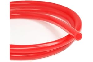 AotoKoop High Temperature 5/32 Silicone vacuum Tubing Hose, Length 5 Feet per Roll Red (4mm ID-1.5 Meter)