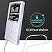 MYMAHDI MP3/MP4 Music Player, 8GB Portable Audio Player with Photo Viewer, Voice Recorder, FM Radio, A-B Playback, E-Book, Metal Body, Build-in Speaker with Headphone(Expandable Up to 128GB) Silver
