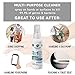 Greenerways Organic Natural All-Purpose Cleaner, USDA Organic Hand Sanitizer Travel Size Household Cleaner Multi-Surface Spray, Chemical Free, Alcohol Free, Kid Safe, Pet Safe, 2oz Spray Bottle