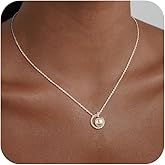 Picuzzy Initial necklaces for Women, Dainty Silver Plated Letter I Necklace Trendy Personalized Name Necklace Simple Choker Necklace Cute Monogram Non Tarnish Jewelry Christmas Gifts