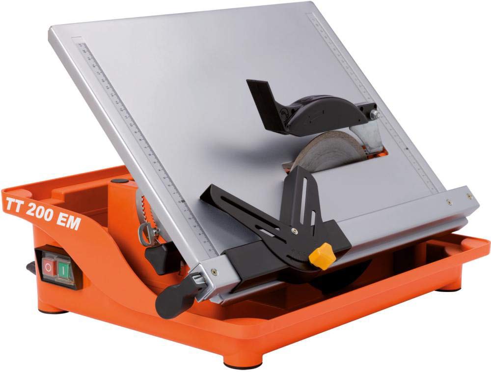 Norton Clipper 70184625701 "TT 200 EM" Water-Powered Tile Saw, Grey/Silver/Orange