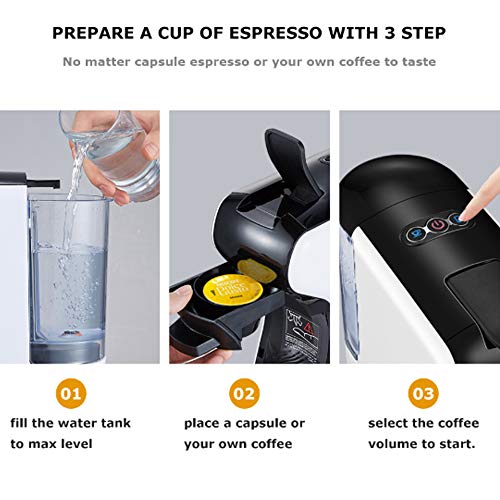 N / C Kapsel-Kaffeemaschine, automatische automatische tragbare Pod-Kaffeemaschine für zu Hause, Extraktion bei… – Bild 6