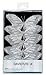 David Tutera Butterfly Wedding Decorations: Wired Silver & White Butterflies
