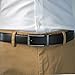 Genuine Leather Ratchet Belt for Men with One Click Buckle-Trim To Custom Comfort Fit and Adjustable Dress (Classic Black)