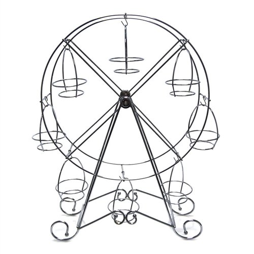 Homeford FCF00YZ1131C Metal Ferris Wheel Cupcake Holder, 8 Cupcakes, 18-1/2