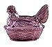 Miles Kimball Amethyst Glass Hen Candy Dish
