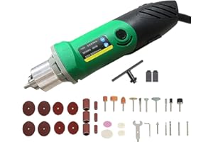 VOTOER 480W Rotary Tool Power Electric Die Multi-function Grinder Carver Set, 6 Step Variable Speed Adjustment, 30000RPM