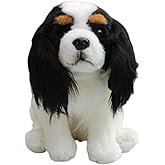 Realistic King Charles Spaniel Stuffed Animal, 9.8" Soft Dog Plush Decor | Pillow Home Decor