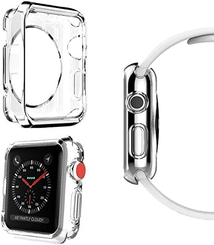 Mairix Apple Watch 3 38mm Case, Slim Clear TPU Soft iWatch Case Lightweight Protective Bumper Cover for Apple Watch Series 3 Series 2,Crystal Clear