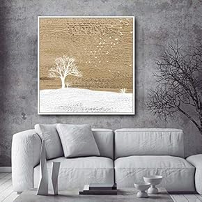 Framed Home Artwork A Lonely Tree for Living Room Bedroom
