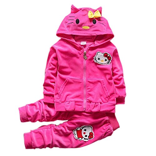 baby girl velvet tracksuit