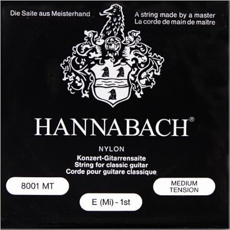 Hannabach 800MT Konzertgitarre Medium Tension Nylon Klassikgitarren-Saiten-Satz