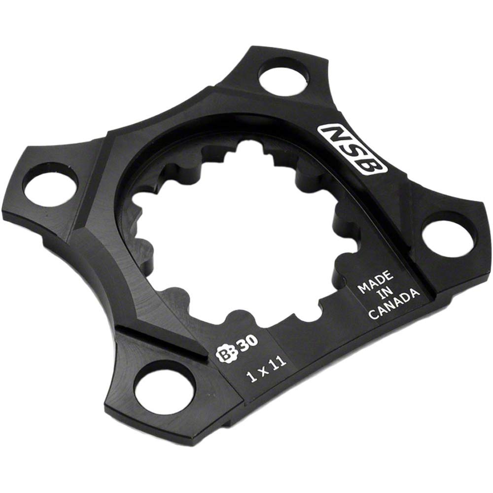 NSB Spider for Sram Crankset 1 x 11 76 mm Unisex Adult, Black