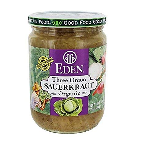 Eden Foods Three Onion Organic Sauerkraut - 18 oz ( 2 jars)