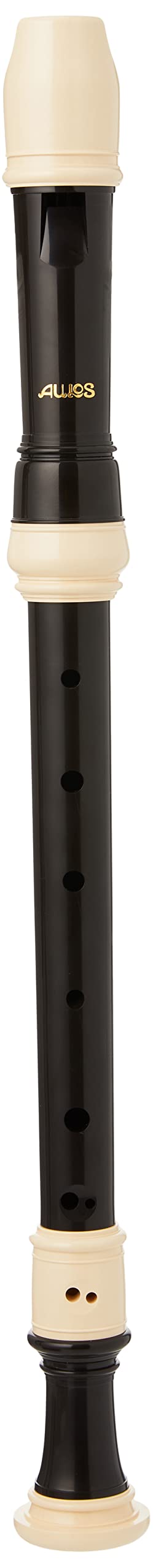 Aulos 309AF"U Design" Treble Recorder with Finger Disability Model,White,Brown