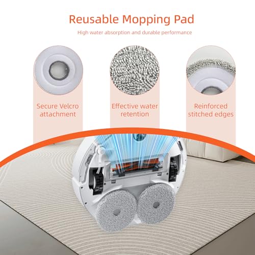 Replacement Accessories Kit for Xiaomi Robot X20 Plus and X10 Plus, Compatible with Dreame L10s Ultra, 27 Pieces with 2 Main Brushes, 6 Bags, 6 Mop Cloths, 6 Side Brushes and 6 Filters, 1 Brush