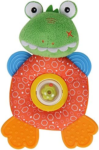 Cute Frog Teething Rattle T22018-4