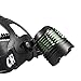 20000 Lumens LED Headlamp Flashlight Waterproof Rechargeable Zoomable Adjustable Focus Headlight Camping Hiking Hunting Running Working Sports 3 Switch Mode high/low/strobe 2 Batteries/Charger (Black)