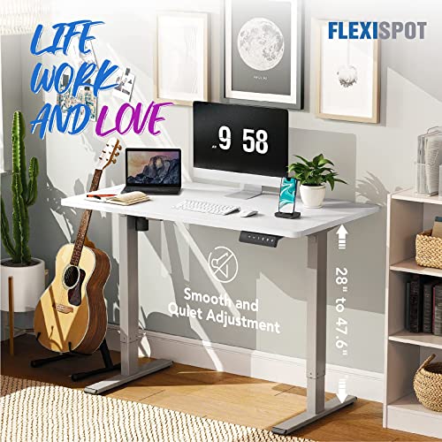 FLEXISPOT EN1 Electric Stand Up Desk Workstation 48 x 30 Inch Whole