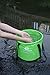 Freegrace Premium Collapsible Bucket -Multifunctional Folding Bucket -Perfect Gear for Camping, Hiking & Travel(Green, 10L)