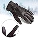 Vbiger Leather Gloves Winter Mittens Touch Screen Gloves For Men, One Size, Brown