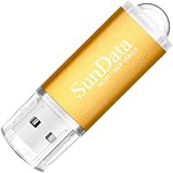 SunData 16GB USB Flash Drive 2 Pack USB 2.0 Memory Stick Black Gold view 3