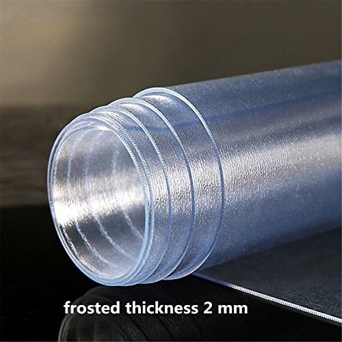Frosted Soft Glass Translucence PVC Table Cloth Waterproof Party Wedding Home Kitchen Dining Placemat Pad Thick 1-2mm Frosted 2 mm 70x140cm