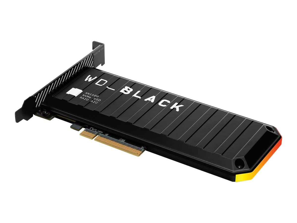 WD_BLACK AN1500 4TB NVMe SSD Add-In-Card, read speed up to 6500MB/s and write speed up to 4100MB/s