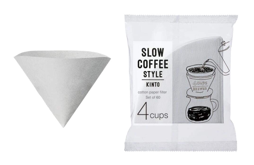 Photo 1 of KINTO SCS 27634 Cotton Paper Filter, 4 Cups, Coffee, Hand Drip