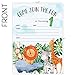 Koko Paper Co First Birthday Party Invitations with Safari Animals. 25 Fill-In Invitations + 25 Bright White Envelopes. Made in the U.S.A.