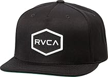 RVCA Young Men&rsquo;s Commonwealth Snapback Hat Hat, -black/White, EA