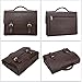 Ronts Vintage Faux Leather Briefcase for Men PU Business Tote Messenger Satchel Laptop Bag Orgainzer