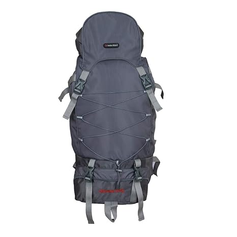 Indian Riders 75L Travel Backpack for Outdoor Sports Hiking/Trekking Rucksack Bag - Grey (IRRB-020)