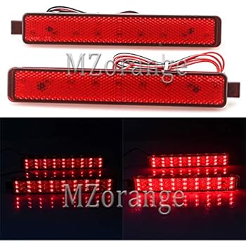 Amazon Com Ijdmtoy Red Lens 54 Smd Led Bumper Reflector