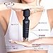 Wireless Wand - Waterproof Rechargeable for Body - Back Neck Sport Massage - Black Travel Friendly - Multi Speed 8-10 Magic Vibrating Patterns - Personal Quiet Mini