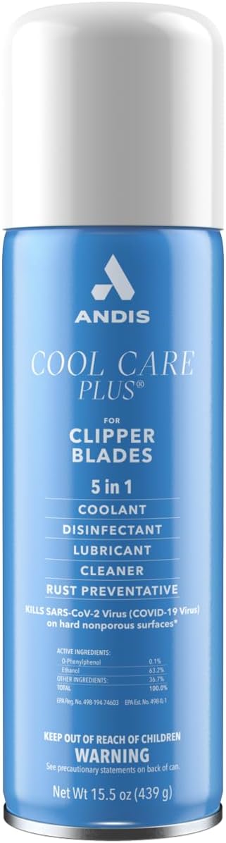 Andis Cool Care 5-in-1 Spray 458ml / 15.5oz Clipper Lubricant Cleaner