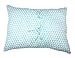 Bacati - 100% Cotton Muslin Tribal/Aztec 3 Piece Boys Toddler Bed Sheet Set Includes Fitted Sheet, Top Sheet, and Pillow Case (Aqua Small Triangles)