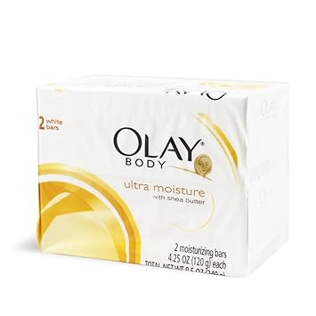 OLAY ULTRA MOISTURE WITH SHEA BUTTER MOISTURISING BAR SOAP (PACK OF 2) 120 Gm each