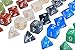 Ellzk Dungeons and Dragons Dice DND Dice Polyhedral Dice Dungeon and Dragons Game Dice RPG Dice RPG MTG D4-D20 Table Games 6x7 (42 Pieces) (Dapple)
