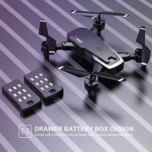 Drohne mit Kamera, Drohne für Anfänger, 1080P HD Faltbar RC Quadcopter mit FPV WLAN Live Übertragung, Flugzeit 30… – Bild 5