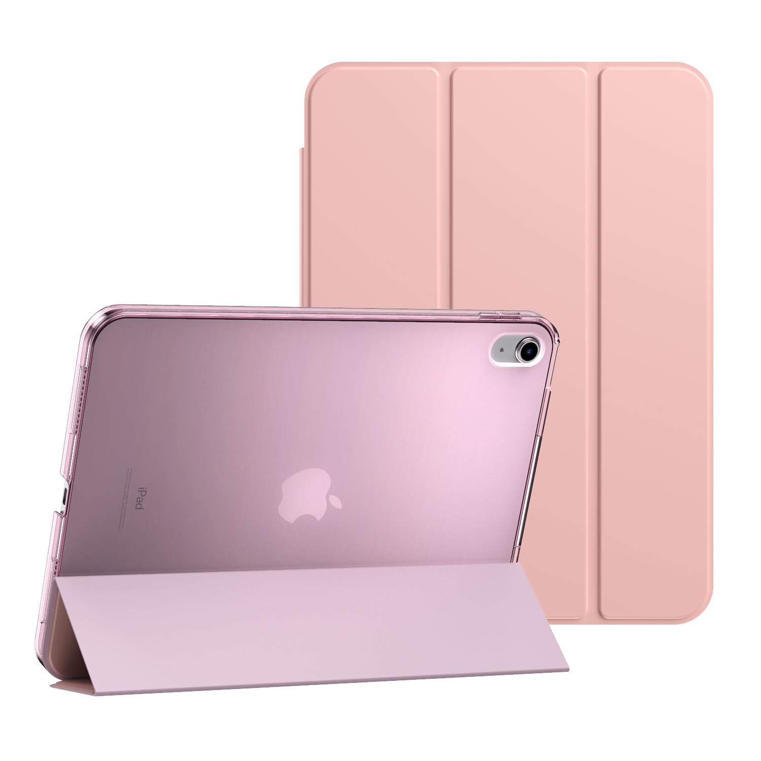 Smart Case For Apple iPad (A16) 11th Generation Released 2025 and For Apple iPad 10th Generation Released 2022 For Model numbers A3355, A3356, A3354, A2757, A2777, A2696. (Rose Gold)