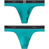 JINSHI Men's Bamboo Viscose Thong Sexy T-back Mens Underwear Low Rise Stretch Tagless Underwear Multi M L XL XXL