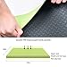 ATHOON Non Slip Yoga Mat with Strap 2018 New Eco Friendly Thick Exercise TPE Yoga Mat for Men & Women Green Black