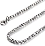 Jstyle Jewelry Mens Womens Stainless Steel Chain Necklace Rolo Cable Link 16-36 Inch
